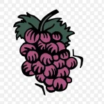 卡通葡萄卡通素材 PNG素材下载