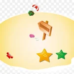 卡通沙滩 PNG素材下载