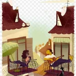 手绘插画 PNG素材下载