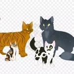 猫咪插画 高清PNG