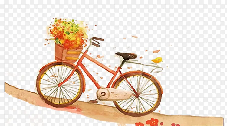 卡通单车素材