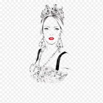 插画美女 高清PNG