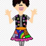 卡通人物插画,时尚插画 免费PNG素材