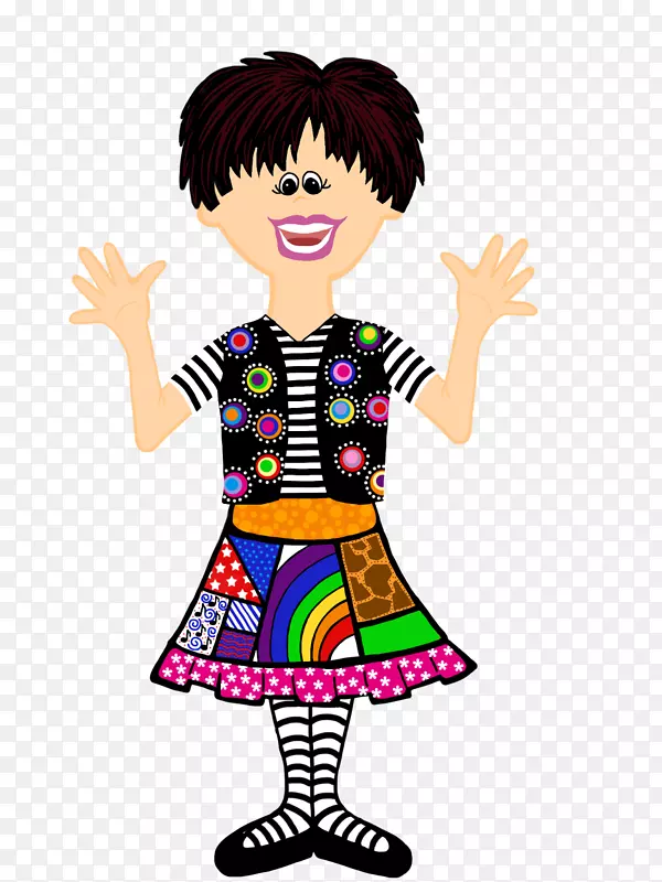 卡通人物插画,时尚插画