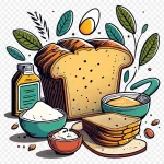 美食食材插画 透明背景PNG