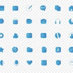 图标 短信图标 爱心图标 免费PNG素材