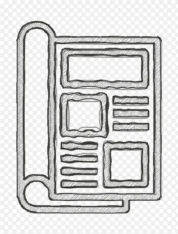 通讯图标报章图标矩形