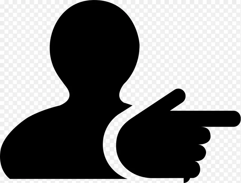人物指指点点图标