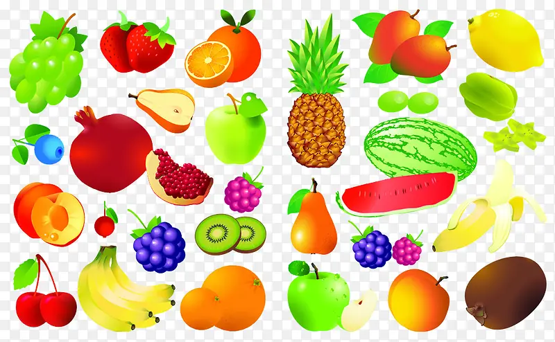 卡通水果卡通菠萝卡通西瓜