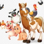 矢量卡通小动物 高清PNG