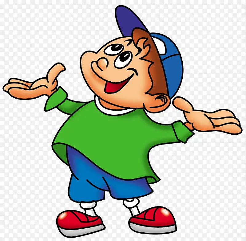 卡通小孩