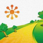 卡通道路 高清PNG