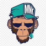 猴子创意插画 透明背景PNG