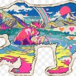 北极熊创意插画 高清PNG