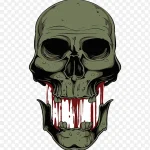 骷髅创意插画 免费PNG素材