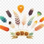 羽毛插画 PNG素材下载