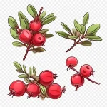 浆果插画 PNG素材下载