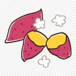 红薯卡通插画 免费PNG素材