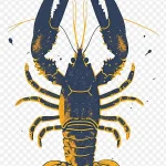 简约风格龙虾插画 免费PNG素材