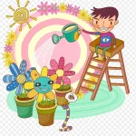 儿童插画 高清PNG