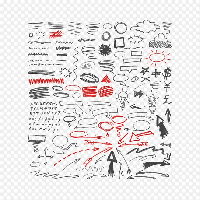 矢量手绘元素