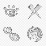 手绘装饰 透明背景PNG