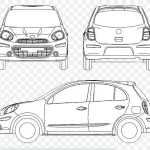 汽车手绘 免费PNG素材