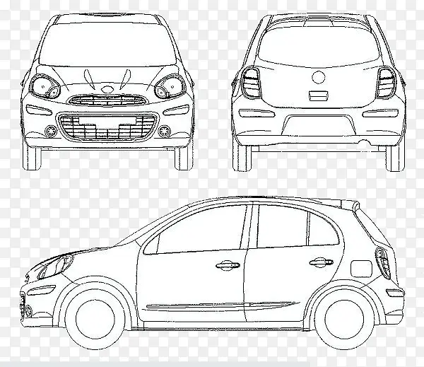 汽车手绘