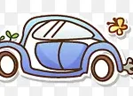手绘汽车 免费PNG素材