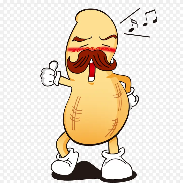 花生手绘免扣素材