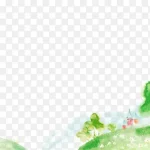 手绘村庄 PNG素材下载