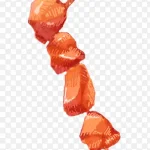 手绘羊肉串 透明背景PNG