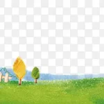 手绘风景素材 高清PNG