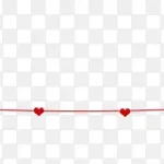 红心装饰 透明背景PNG