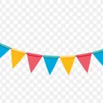 矢量拉旗 透明背景PNG