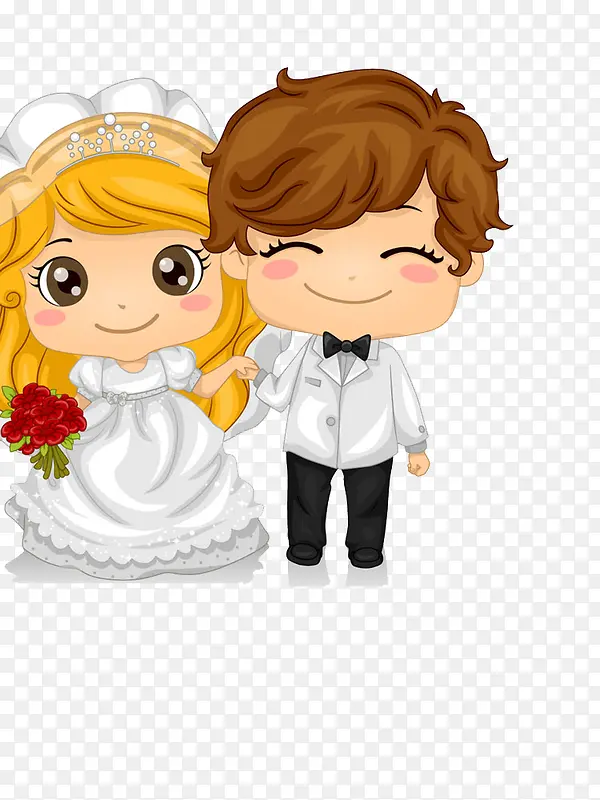 可爱卡通恋人
