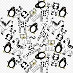 卡通动物 透明背景PNG