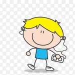 卡通儿童 透明背景PNG