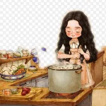 童话风格插画 透明背景PNG