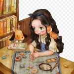 唯美插画 免费PNG素材