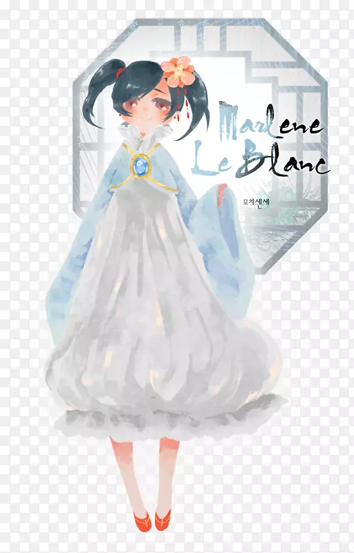 女性插画服饰