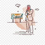 风格插画 高清PNG