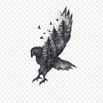 老鹰插画 高清PNG