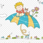 手绘创意插画素材 免费PNG素材