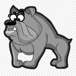 恶霸犬手绘高清动物手绘下载 PNG素材下载