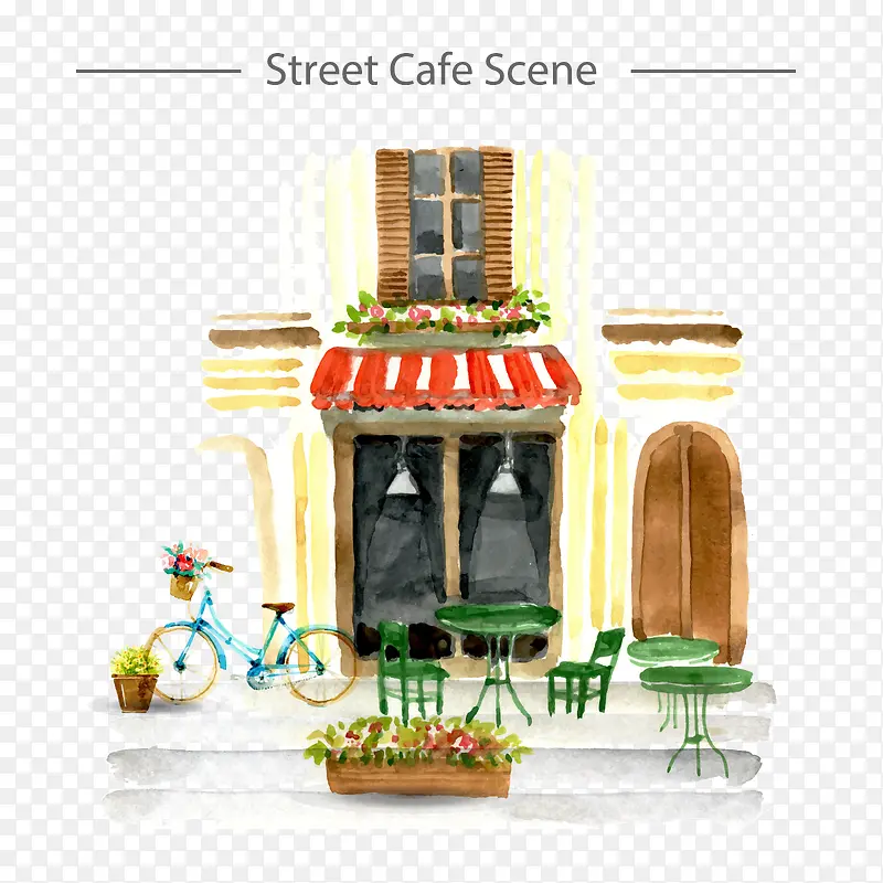 手绘咖啡店