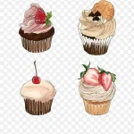 手绘小蛋糕 PNG素材下载