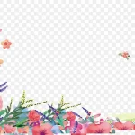 手绘背景花纹装饰素材 高清PNG