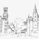 手绘卡通场景 PNG素材下载