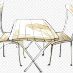 手绘桌椅家具 PNG素材下载